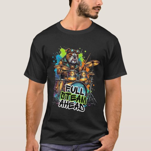 T-shirt Batteur - En Avant Toute (Devant)
