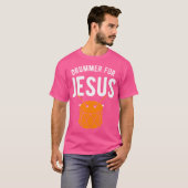 T-shirt Batteur Pour Jésus Tri-Blend (Devant entier)