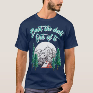 T-shirt Battez Le Diable De Son Style Paysage Forestier