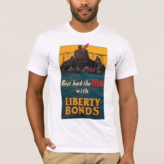 T-shirt Battez le dos du cheval (Devant)