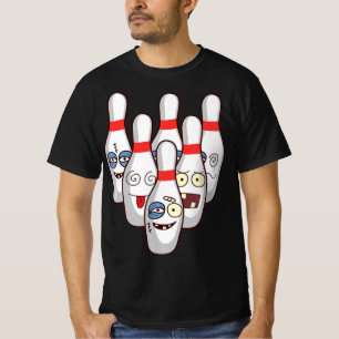 T-shirt Battez Les Épingles De Bowling Cute Ducks Jouer Le