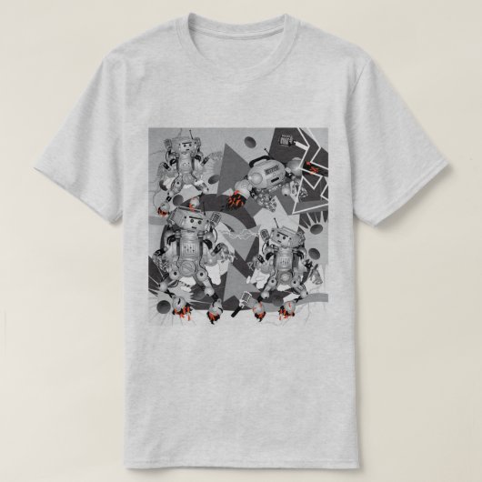 T-shirt Battle of the Hiphop Robots (Design devant)