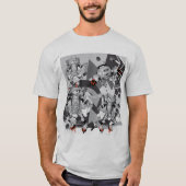 T-shirt Battle of the Hiphop Robots (Devant)