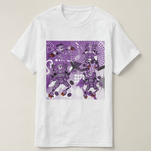 T-shirt battle of the Hiphop Robots  (Design devant)