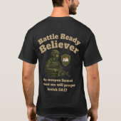 T-shirt Battle Ready Believer (Dos)