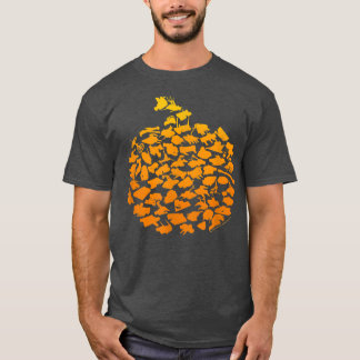 T-shirt Battlebots Halloween Citrouille Bot Collage 144