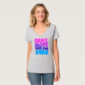 T-shirt Battre la forme - pinky violet typographie (Devant entier)