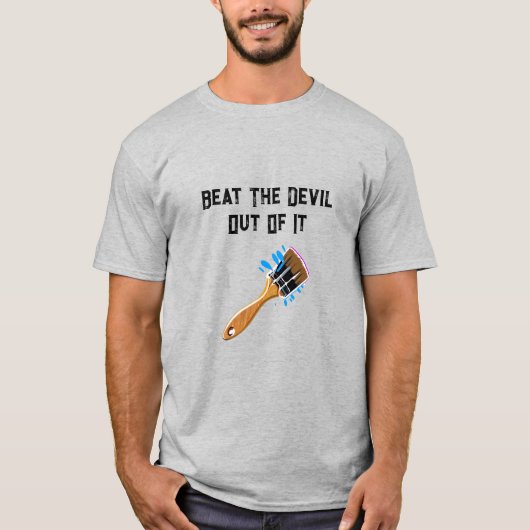 T-shirt 'Battre le diable' (Devant)