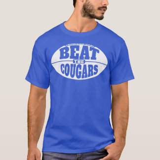T-shirt Battre les Cougars Vintage Grunge Gameday