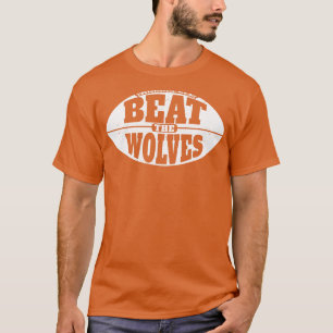 T-shirt Battre les loups Vintage Grunge Gameday