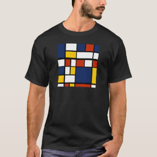 T-shirt bauhaus motif peinture géométrique abstraite mo