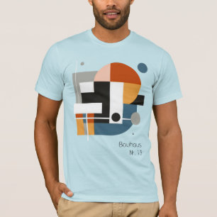 T-shirt Bauhaus Nr. 13, Art minimaliste coloré