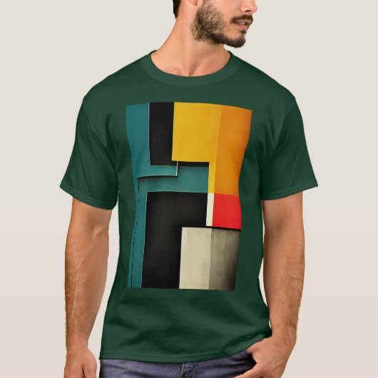 T-shirt Bauhaus style illustré (Devant)