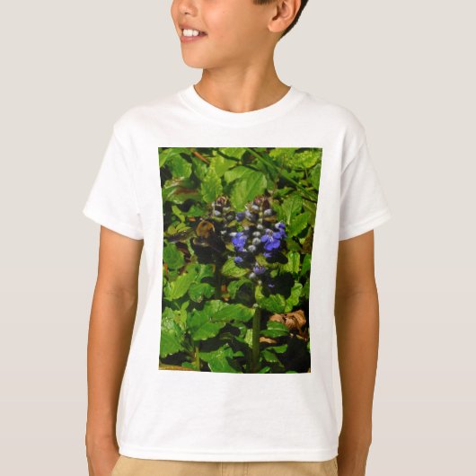 T-shirt Baume d'abeille pourpre et bourdon (Devant)