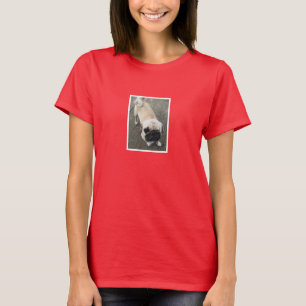 T-shirt Bauwk ... Chien de Carlin de chiot mignon ... か わ