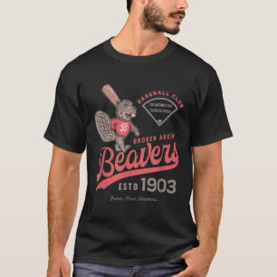 T-shirt Baveurs à flèches brisées Ligue mineure de basebal