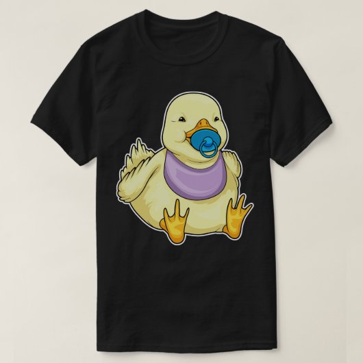 T-shirt Bavoir à tétine Canard (Design devant)