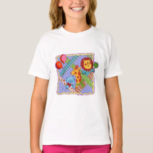 T-shirt Bavoir pour bébé Animaux de safari vintage