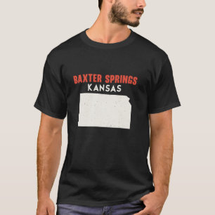 T-shirt Baxter Springs Kansas USA State America Travel Kan