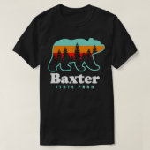 T-shirt Baxter State Park Bear Maine Camping (Design devant)