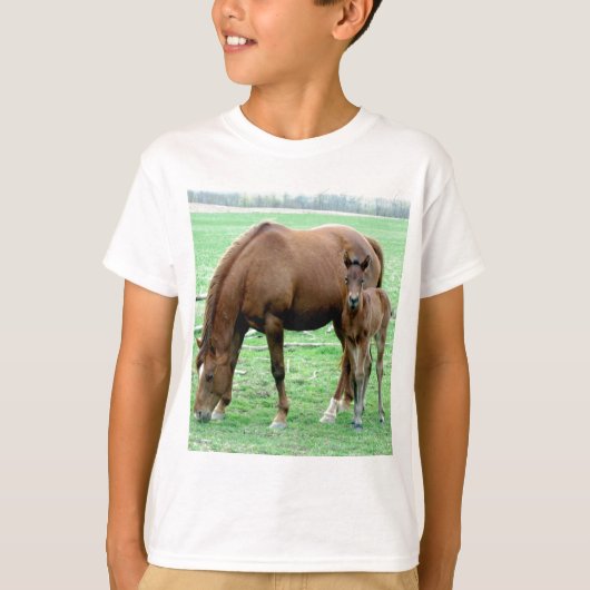 T-shirt Bay Mare et son Colt (Devant)