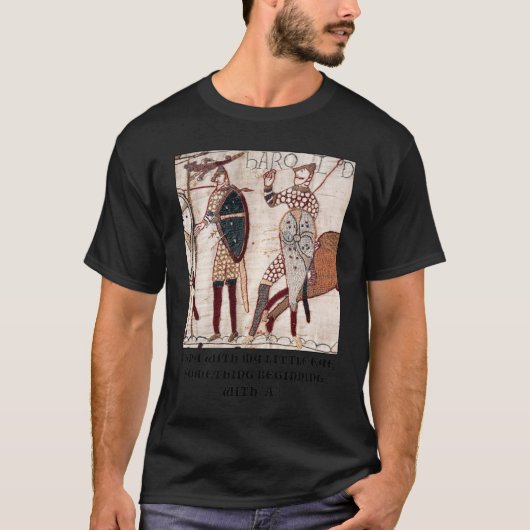 T-shirt Bayeux Tapestry - I Spy With My Little Eye Somethi (Devant)