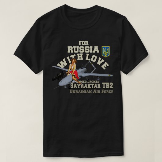 T-shirt BAYRATKAR TB2 Pour la Russie amour (Design devant)