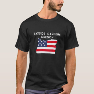 T-shirt Bayside Gardens Oregon USA État Amérique Voyage Or