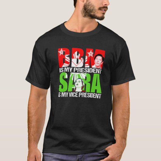 T-shirt BBM 2022 Bongbong Marcos Inday Sara Duterte Pour P (Devant)