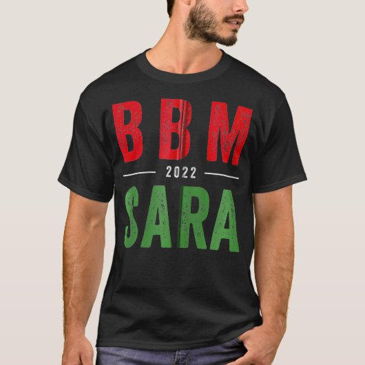 T-shirt BBM 2022 BongBong Marcus Sara Président philippin (Devant)