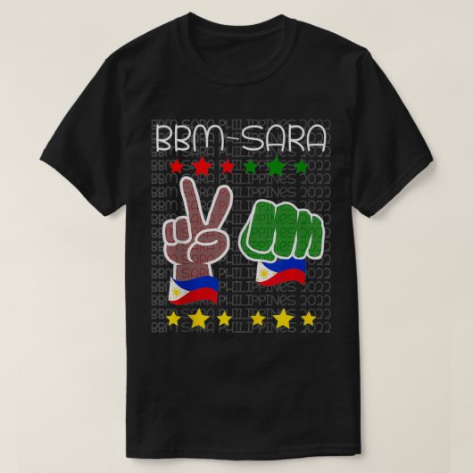 T-shirt BBM SARA 2022 Duterte Bong Bong Marcos Philippines (Design devant)