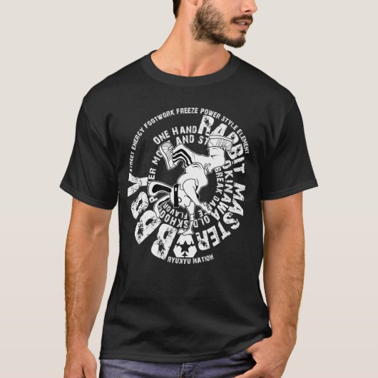 T-shirt bboy rabbit (Devant)