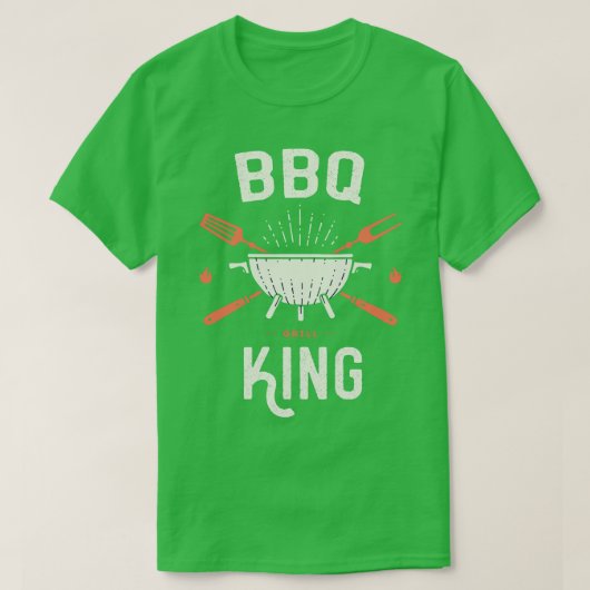 T-shirt Bbq Barbecue King (Design devant)