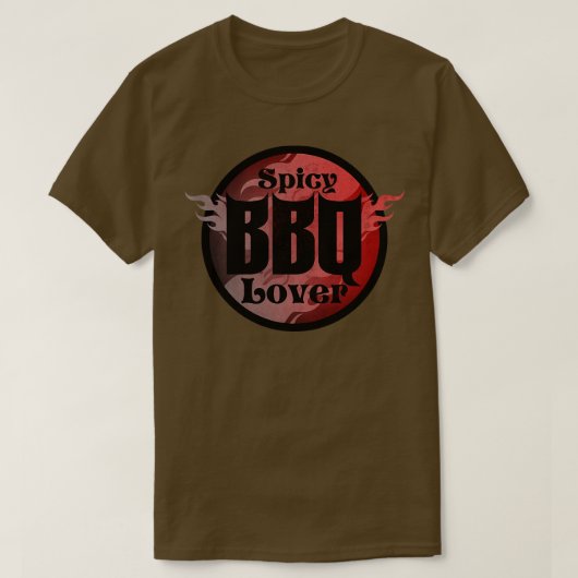 T-shirt BBQ épicé rouge (Design devant)