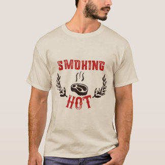 T-shirt BBQ, Fumée & Grill - Fumer Chaud