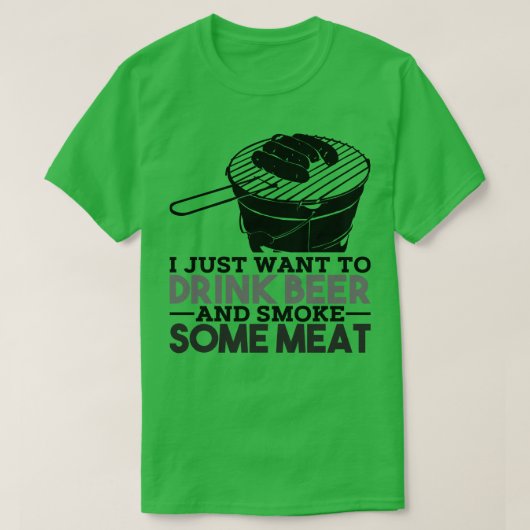 T-shirt BBQ Grill Bière Dit (Design devant)