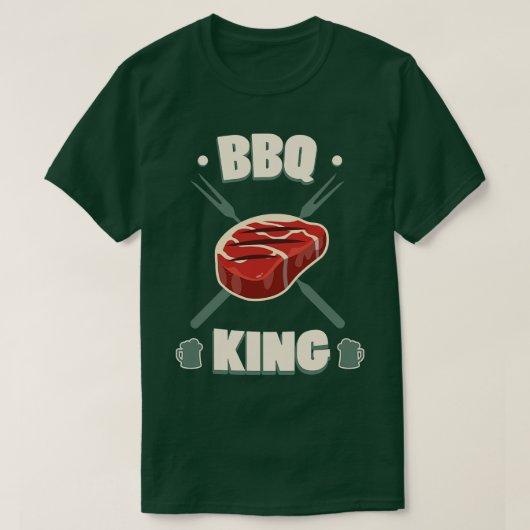 T-shirt BBQ King Grill Steak (Design devant)