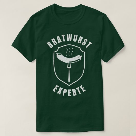 T-shirt BBQ Mnner Bratwurst Experte Grill Wurst (Design devant)