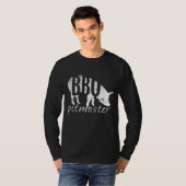 T-shirt BBQ Pitmaster Pig Grill Fête des pères Cadeau (Devant entier)