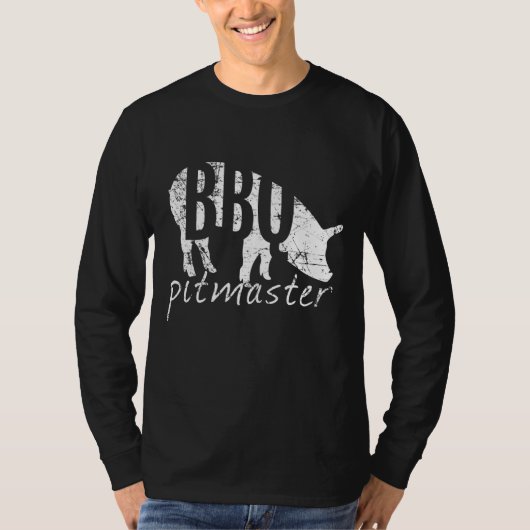 T-shirt BBQ Pitmaster Pig Grill Fête des pères Cadeau (Devant)