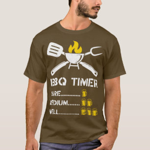 T-shirt BBQ Timer Barbeque Bière