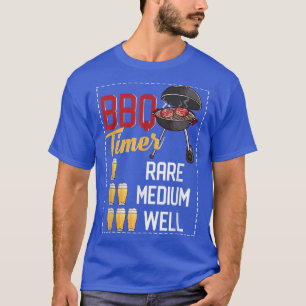 T-shirt BBQ Timer Boire Bière Funny Grilling Mème BBQ