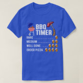 T-shirt BBQ Timer Funny Barbecue Master Grill Pun Grilling (Design devant)