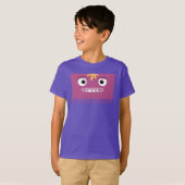 T-Shirt BBSS Différent Violet pour Enfants (Devant entier)