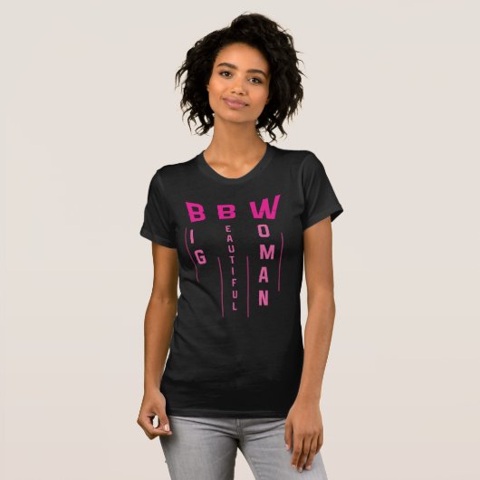 T-shirt BBW (rose) (Devant entier)
