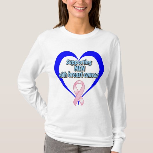T-shirt BCA - Cancer des hommes w/breast (Devant)