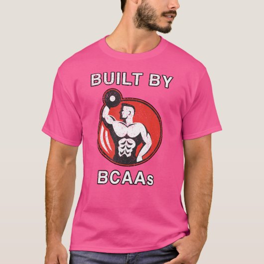T-shirt Bcaa Construit Par Branche Chaîne Amino Acids Body (Devant)