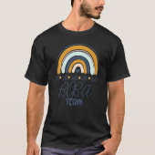 T-shirt Bcba Team Boho Rainbow Rbt Aba Comportement Appliq (Devant)