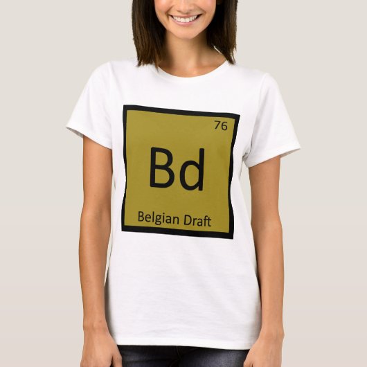 T-Shirt Bd - Belgian Draft Élement de Chimie Drôle (Devant)