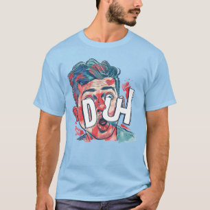 T-Shirt BD Pop Art DUH – Tee graphique rétro amusa